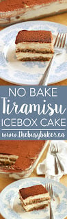 This No Bake Tiramisu Icebox Cake is the perfect easy dessert that tastes just like a traditional Italian Tiramisu, without all the effort! Recipe on www.thebusybaker.ca