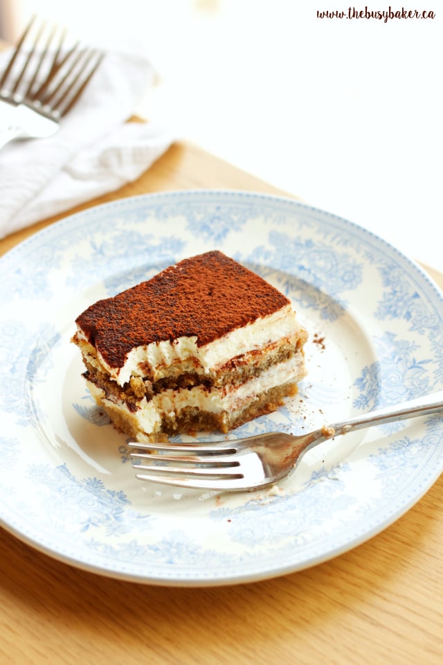 This No Bake Tiramisu Icebox Cake is the perfect easy dessert that tastes just like a traditional Italian Tiramisu, without all the effort! Recipe on www.thebusybaker.ca