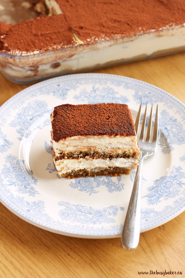 No Bake Tiramisu Icebox Cake The Busy Baker