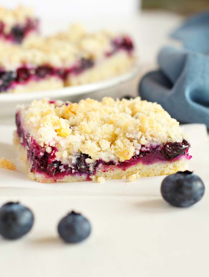 Best Ever Blueberry Crumb Bars - The Busy Baker