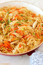 Easy One Pan Kung Pao Chicken Pasta - The Busy Baker