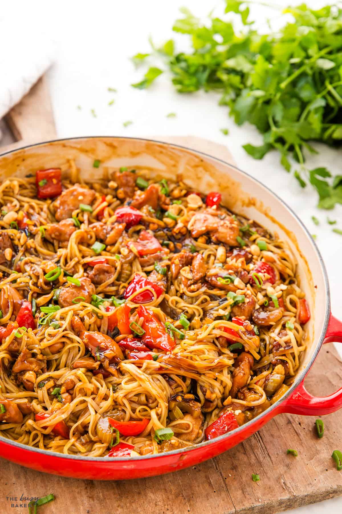 kung pao chicken with noodles