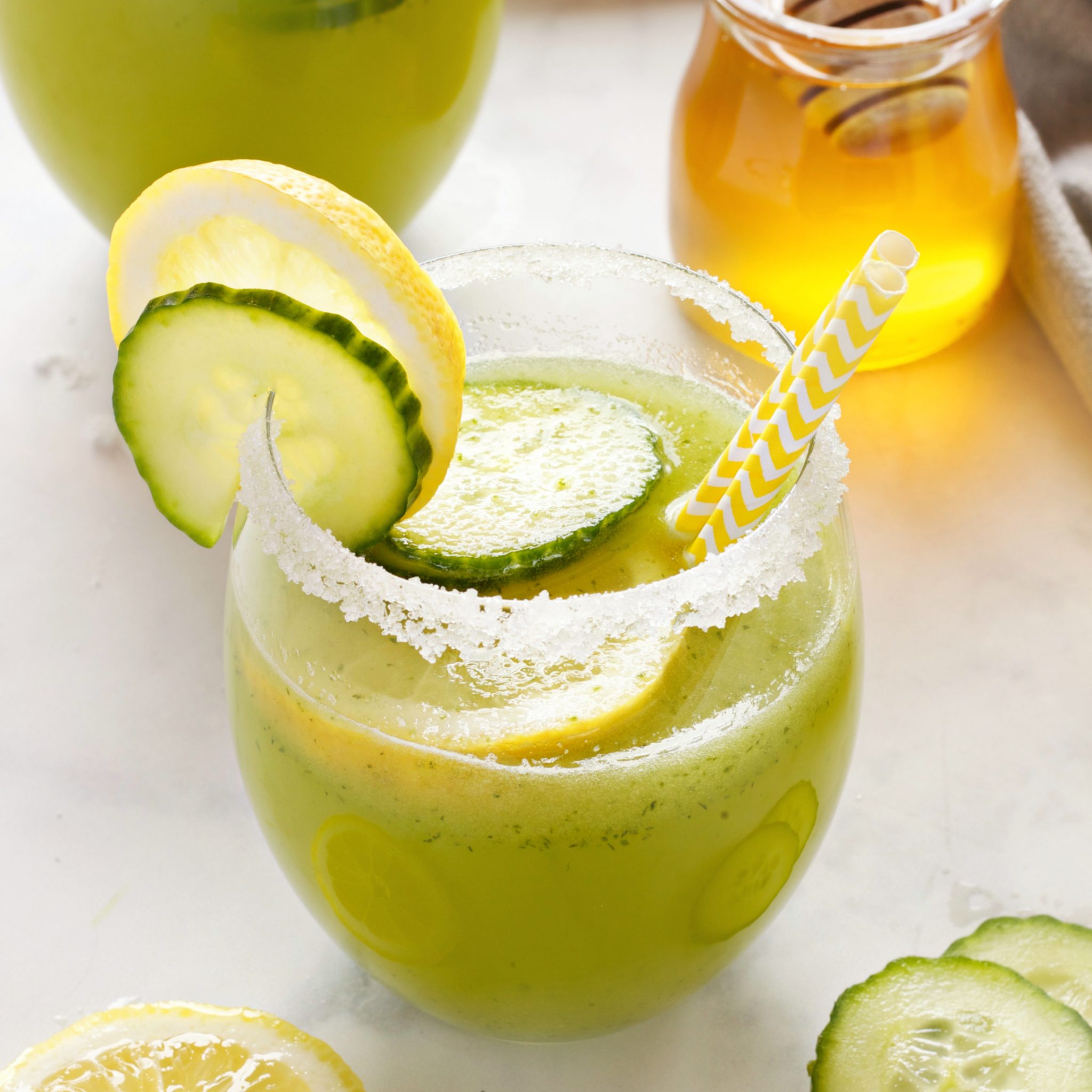 cucumber juice and lemon juice