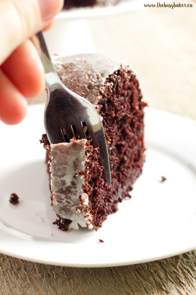 piece of dessert on a white plate