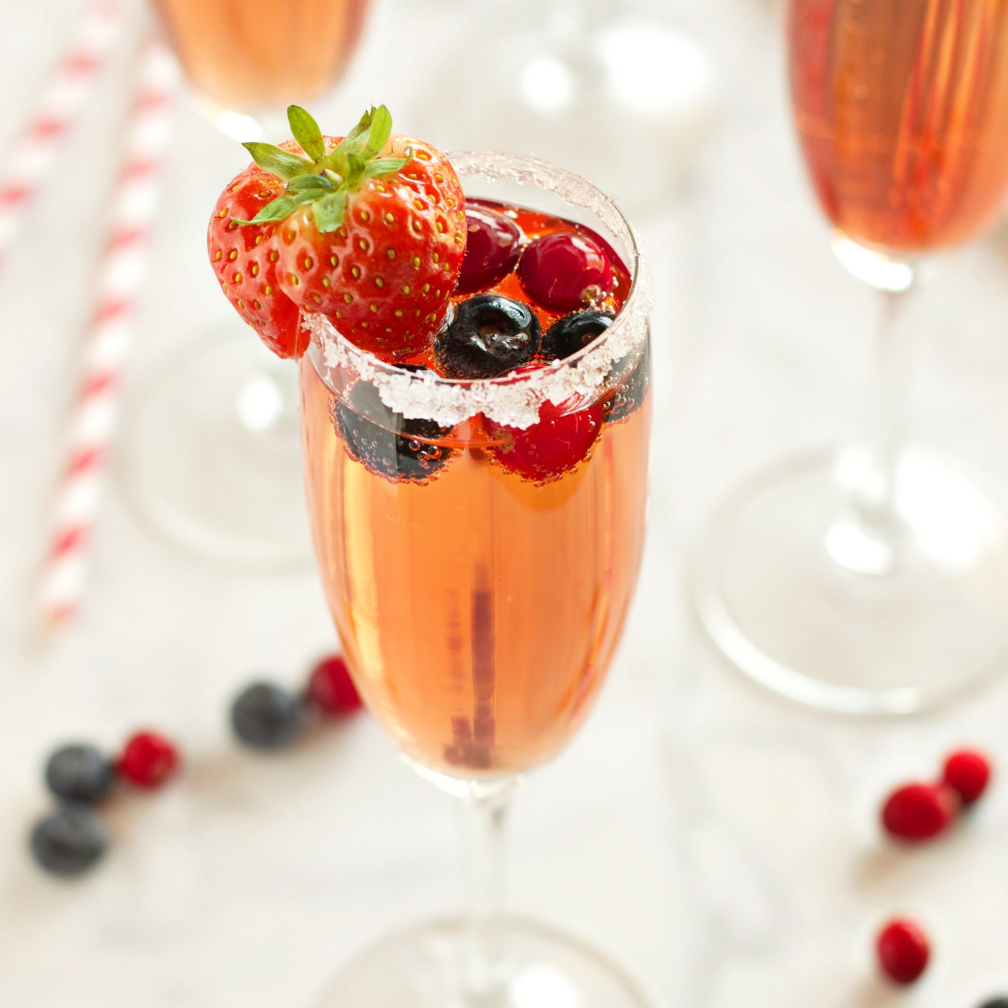 Party Punch Recipe  Strawberry Champagne Punch