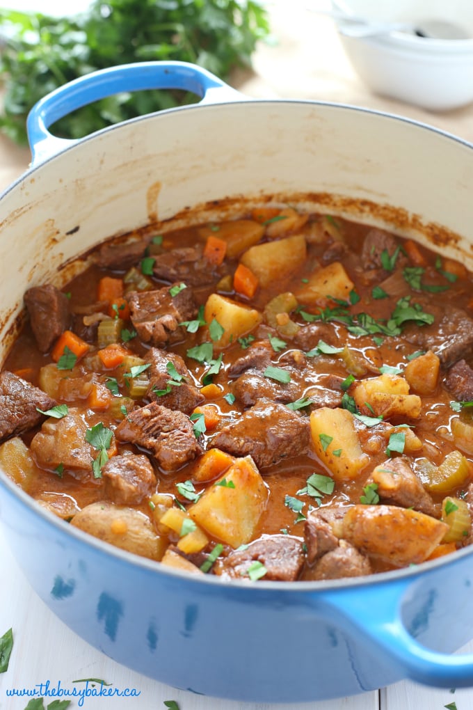 Best Ever One Pot Beef Stew The Busy Baker