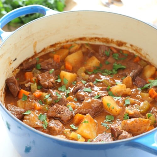 Best Ever One Pot Beef Stew - The Busy Baker