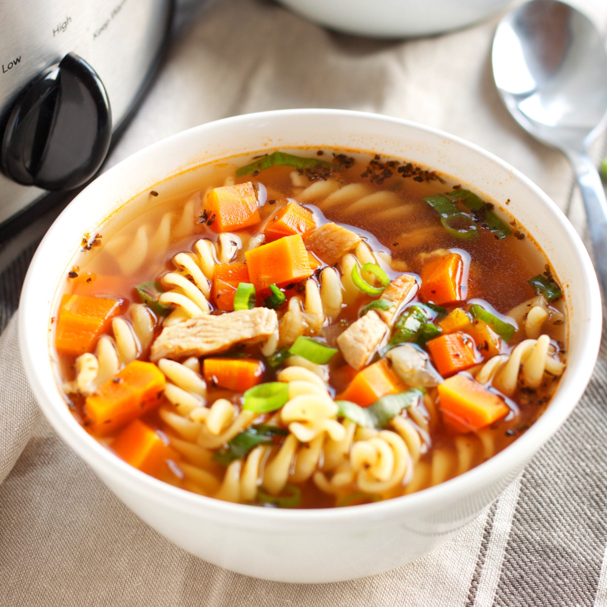 Best Ever Slow Cooker Chicken Noodle Soup - The Busy Baker