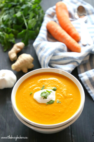 Slow Cooker Carrot Soup - The Busy Baker