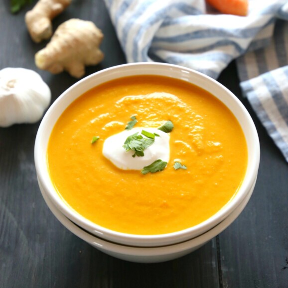 Slow Cooker Carrot Soup - The Busy Baker