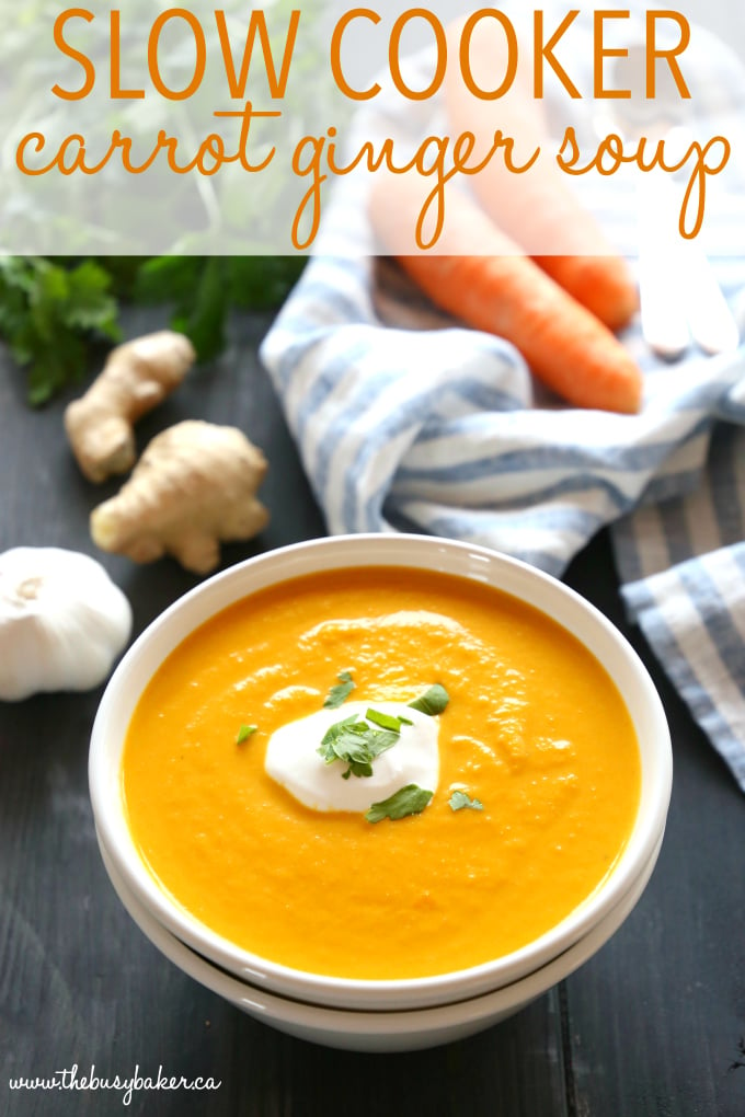 slow cooker carrot soup recipe
