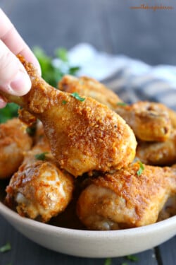 Crispy Oven Fried Chicken - The Busy Baker