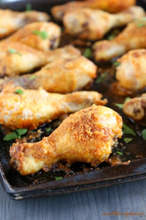 Crispy Oven Fried Chicken - The Busy Baker