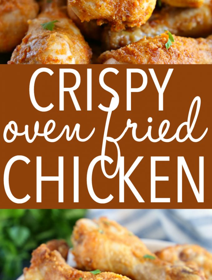 Crispy Oven Fried Chicken - The Busy Baker