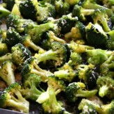 Garlic Parmesan Roasted Broccoli - The Busy Baker