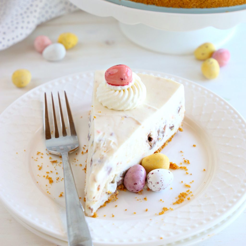 Mini Egg Cheesecake - The Busy Baker