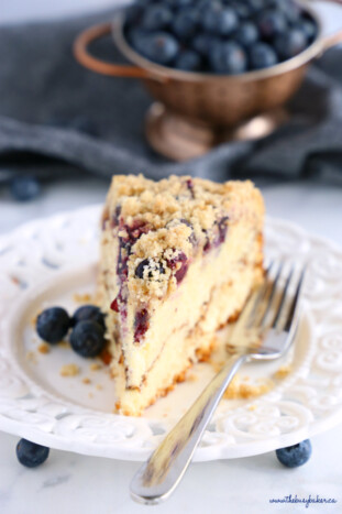 Best Ever Blueberry Ricotta Coffee Cake - The Busy Baker
