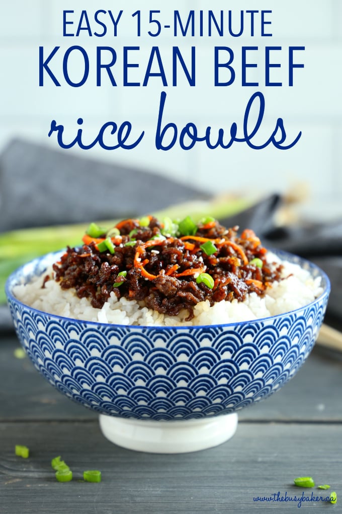 Korean Ground Beef Meal Prep Bowls