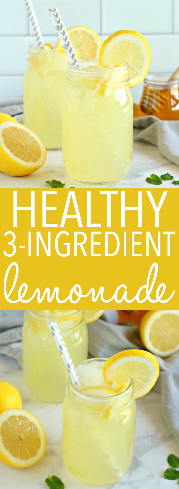 Healthy Lemonade Only 3 Ingredients The Busy Baker