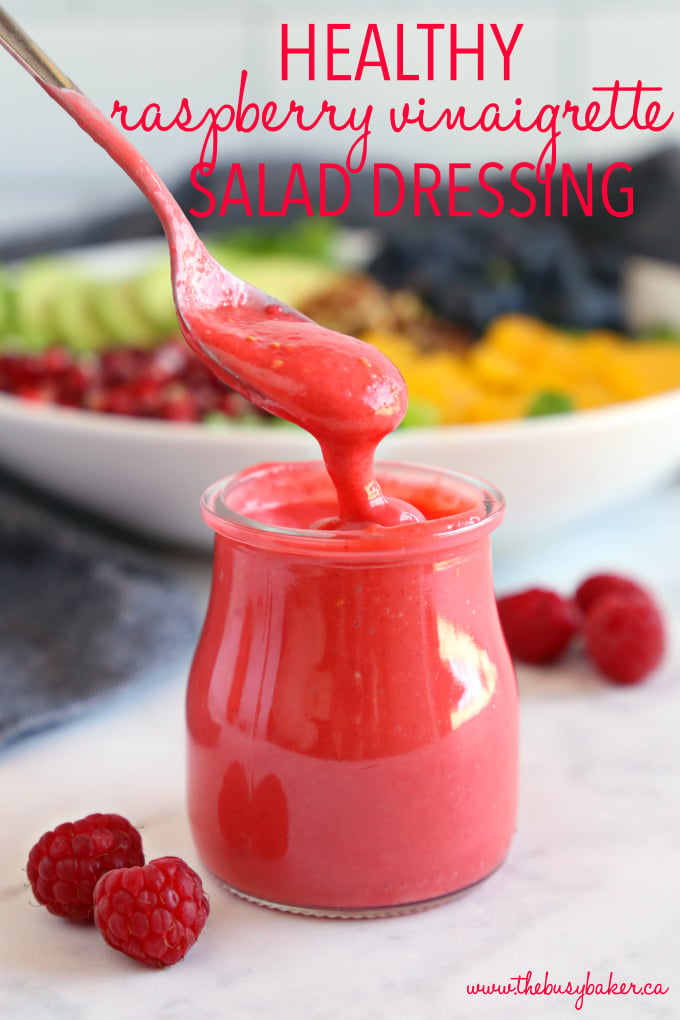 healthy raspberry vinaigrette salad dressing