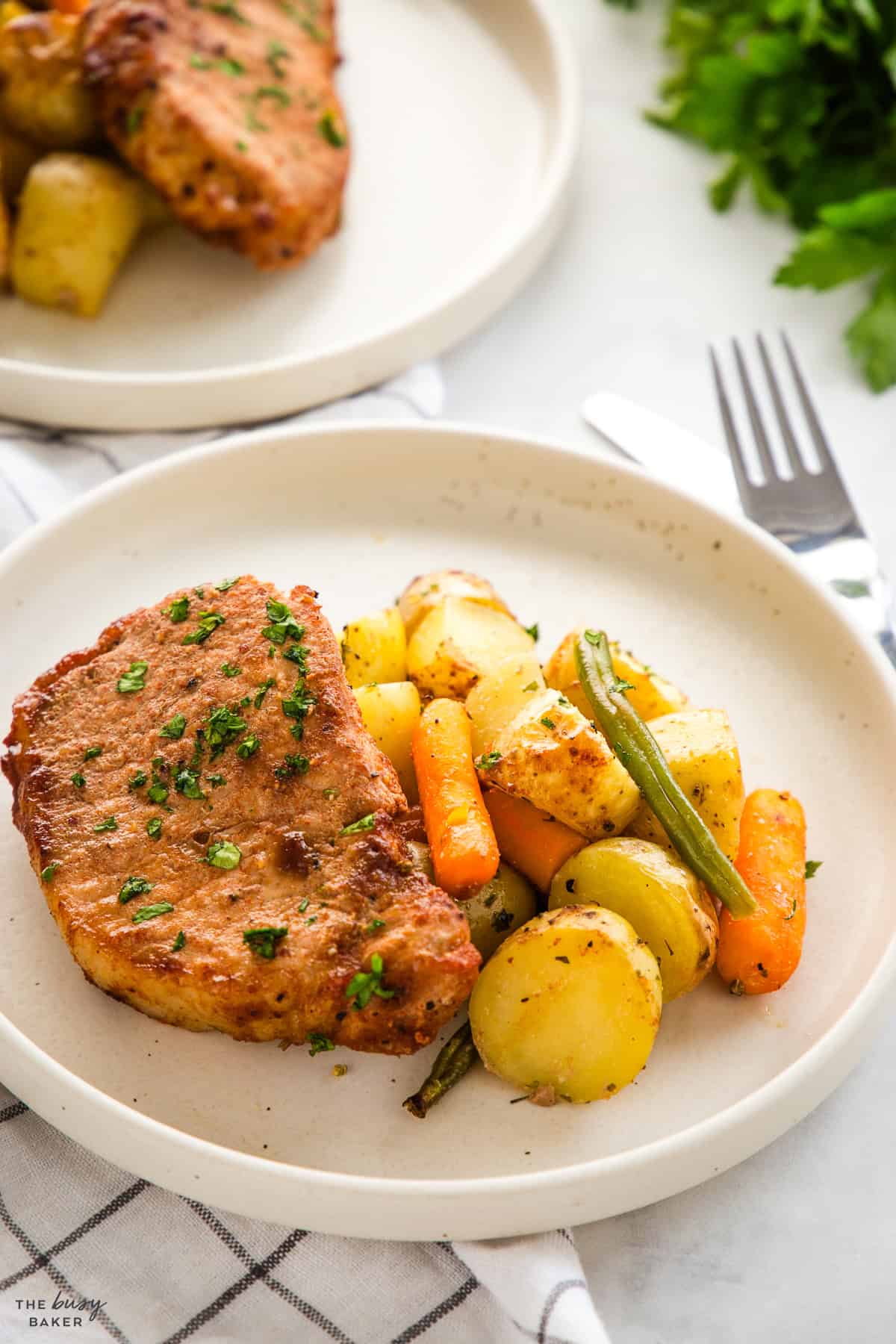 pork chop sheet pan dinner recipe