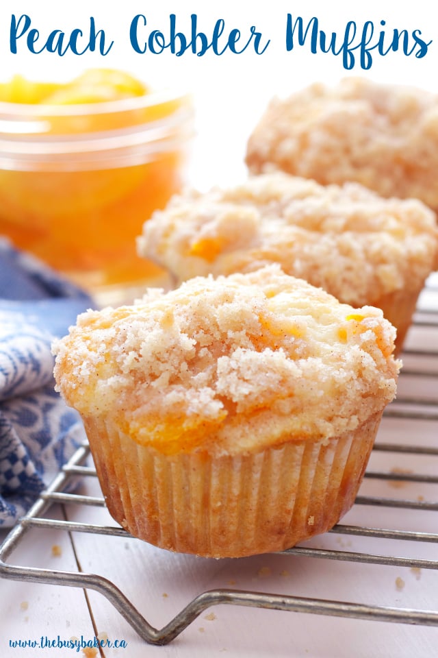 Peach Cobbler Muffins