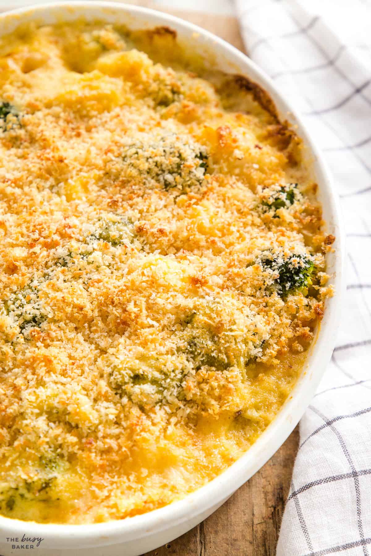 vegetable au gratin with crispy topping