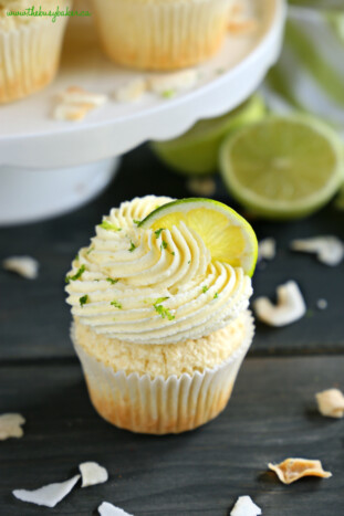 Dairy Free Coconut Lime Cupcakes - The Busy Baker