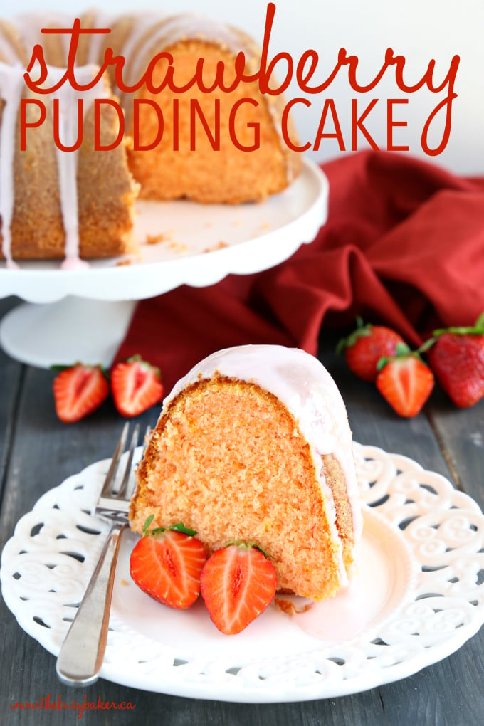 best ever strawberry pudding cake