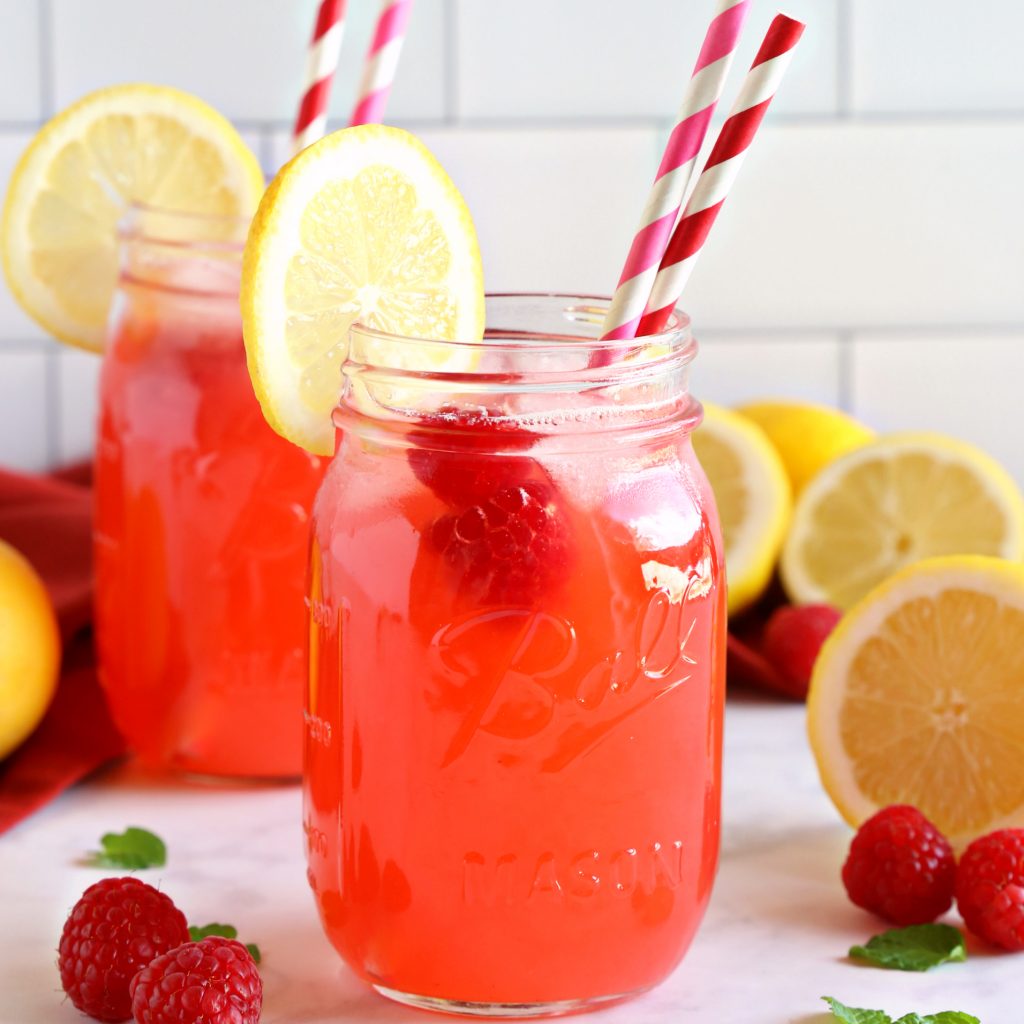 Easy Healthy Raspberry Lemonade No Refined Sugar The Busy Baker