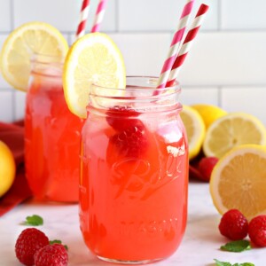 Raspberry Lemonade (Refined Sugar-Free) - The Busy Baker