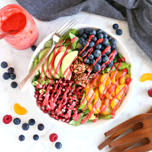 Orange Berry Pomegranate Superfood Salad - The Busy Baker