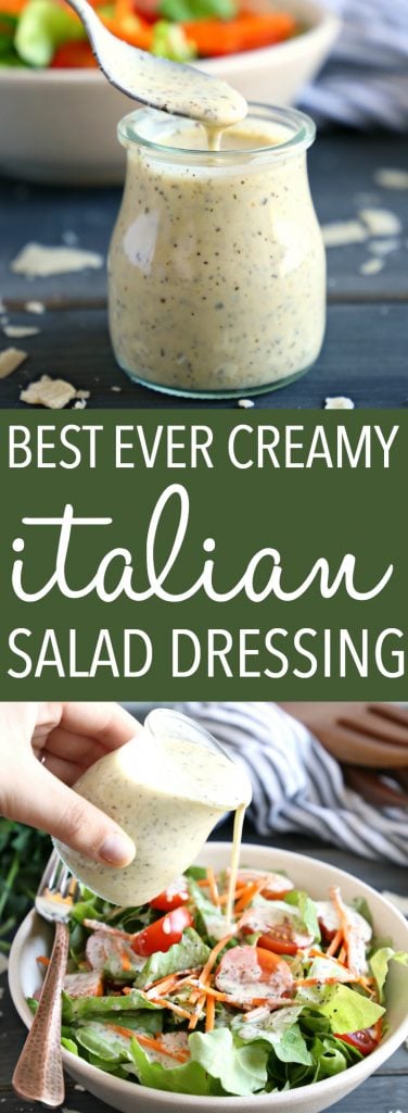 Classic Creamy Italian Salad Dressing Pinterest