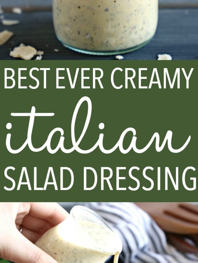 Classic Creamy Italian Salad Dressing {Easy to Make!} - The Busy Baker