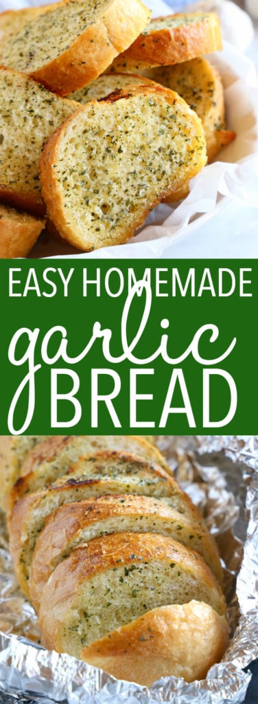 Easy Homemade Garlic Bread Pinterest