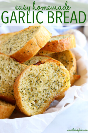 Easy Homemade Garlic Bread {Ready in 20 Minutes!} - The Busy Baker