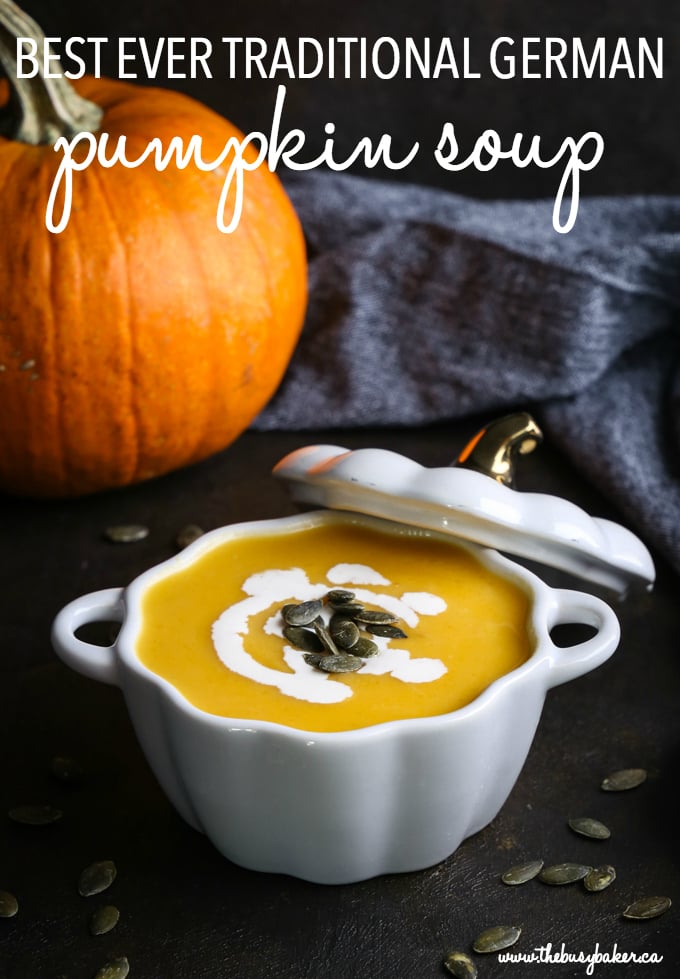 Pumpkin Soup - Kürbiscremesuppe - The Busy Baker