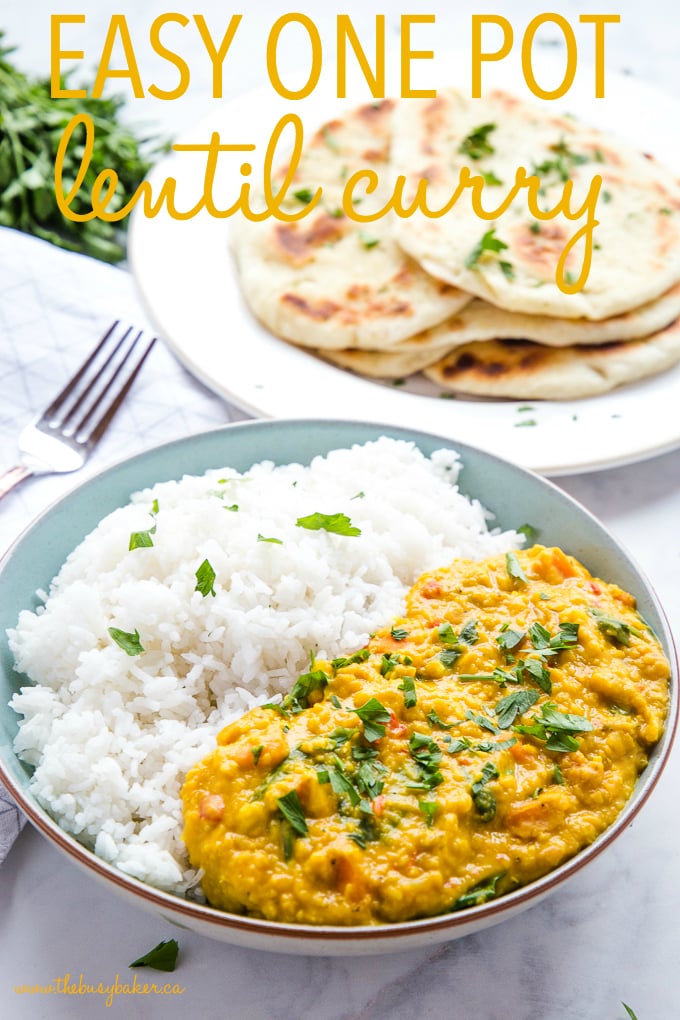 Easy One Pan Lentil Daal Curry