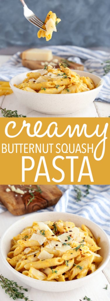 Creamy One Pot Butternut Squash Pasta - The Busy Baker