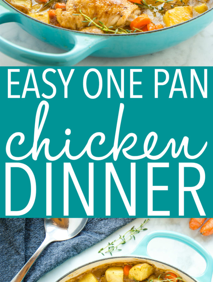 Easy One Pot Roasted Chicken Dinner The Busy Baker