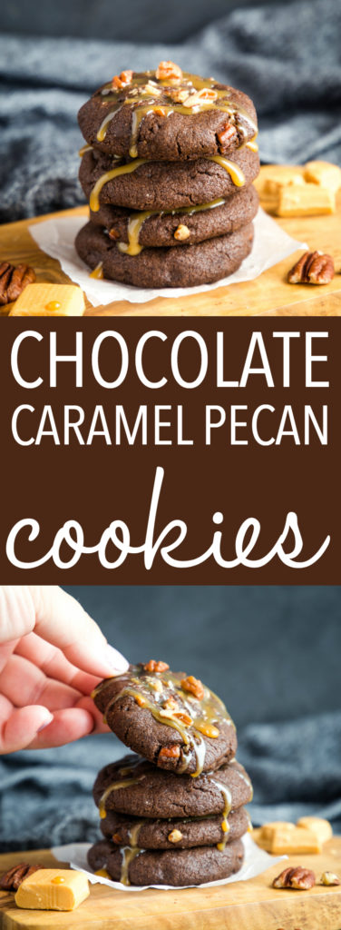 Chocolate Caramel Pecan Turtle Cookies Pinterest
