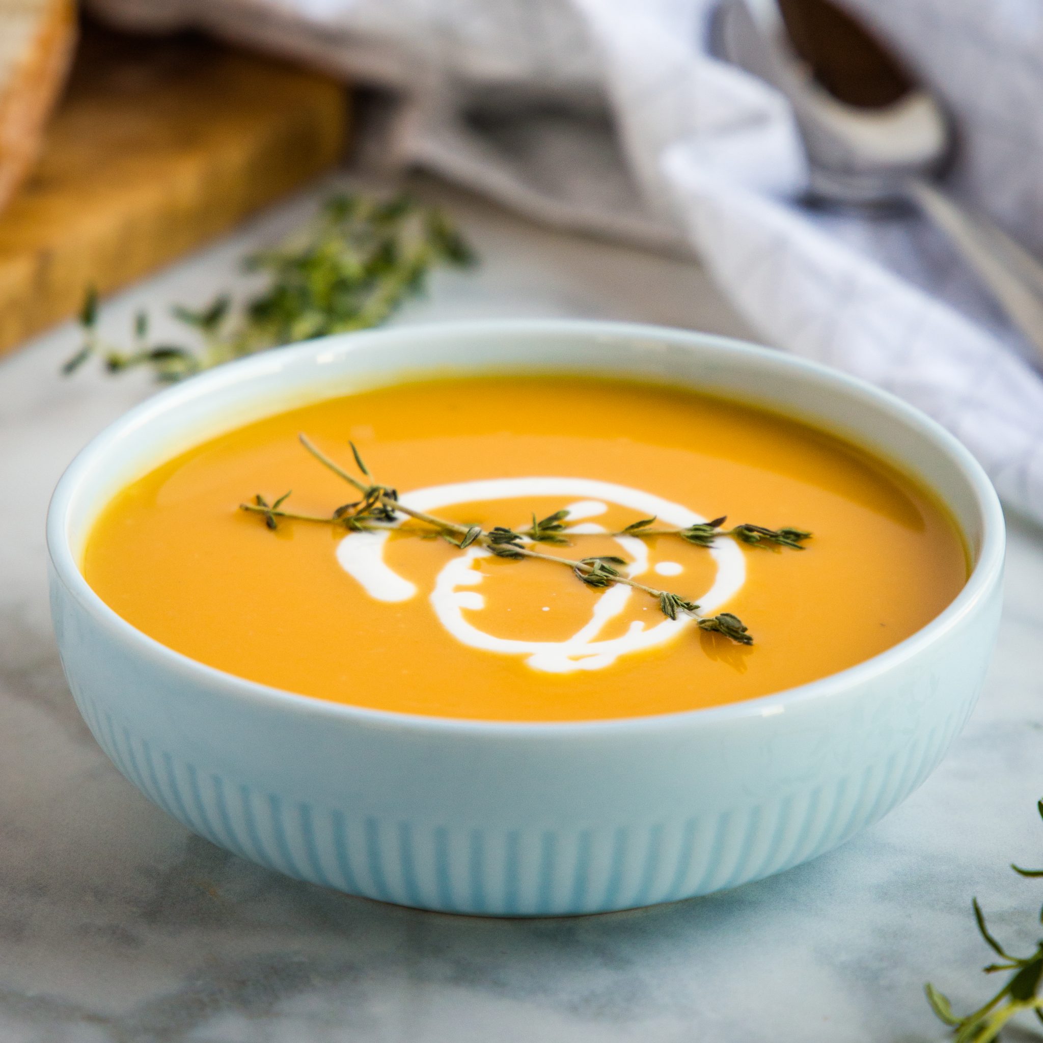 Creamy One Pot Butternut Squash Soup (Vegan) - The Busy Baker