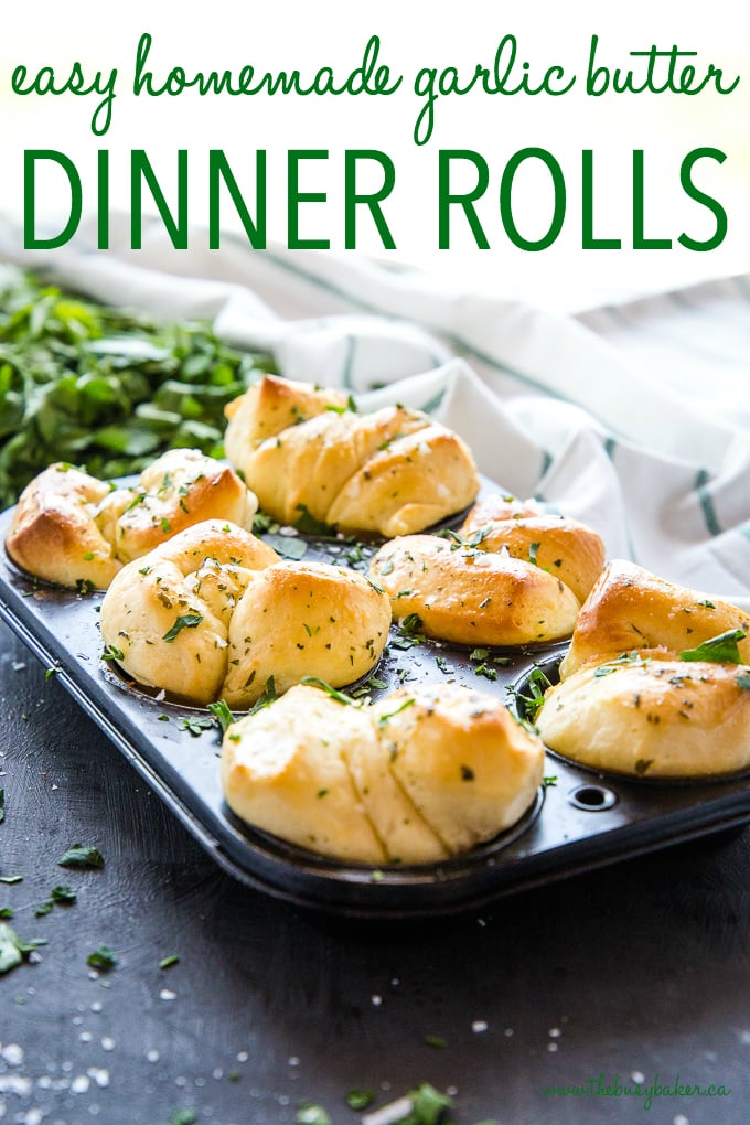 Garlic Butter Dinner Rolls - Vikalinka