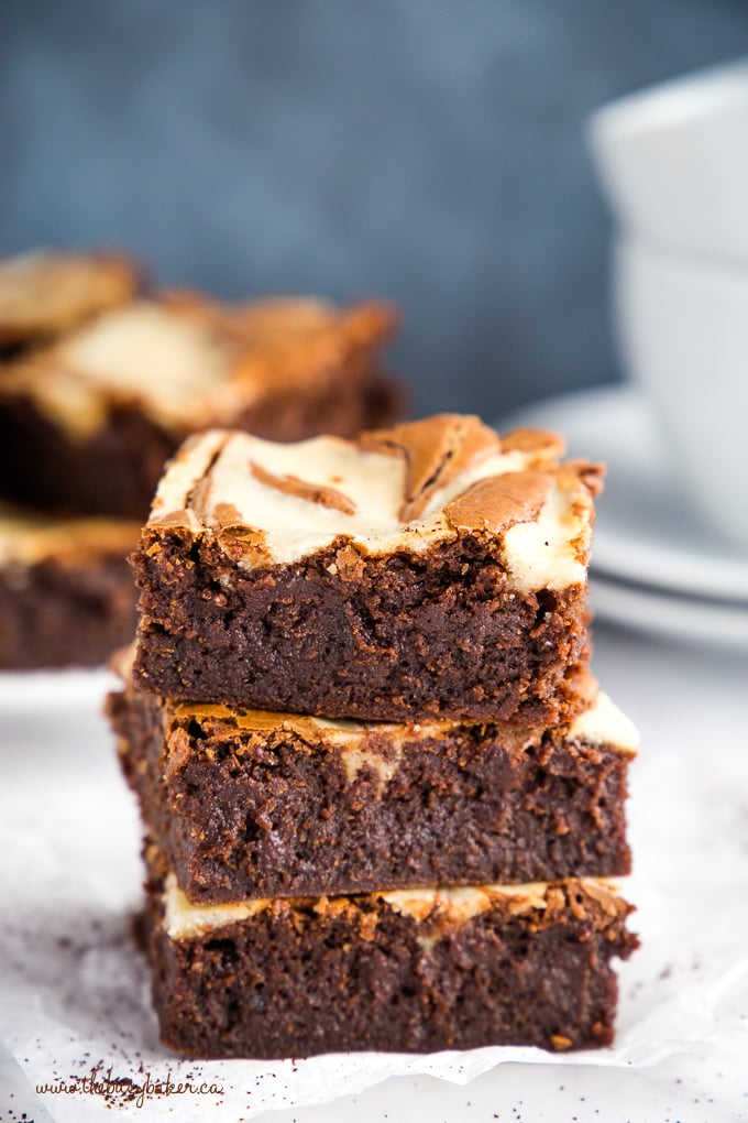 Mocha Cheesecake Brownies (Easy & From-Scratch) - The Busy ...