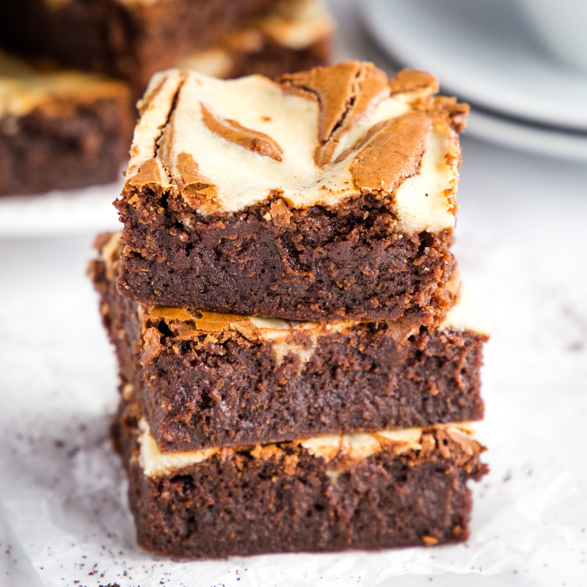 Mocha Cheesecake Brownies (Easy &amp; From-Scratch) - The Busy Baker