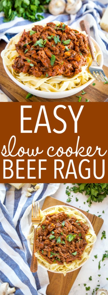 Easy Slow Cooker Beef Ragu (Easy Family Meal) - The Busy Baker