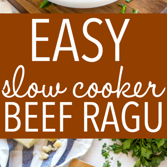 Easy Slow Cooker Beef Ragu (Easy Family Meal) - The Busy Baker