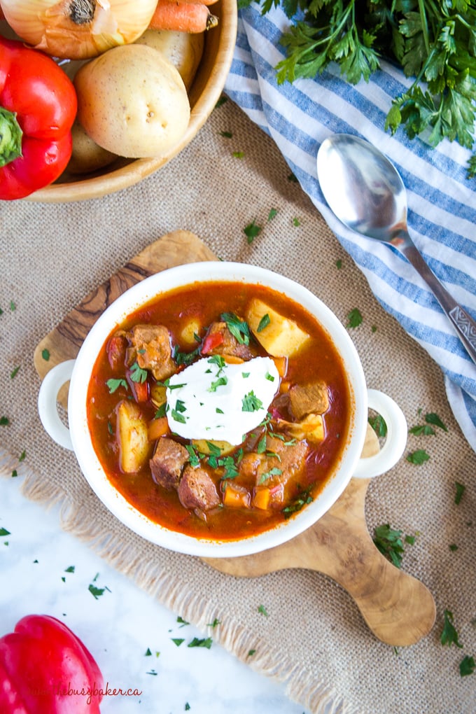 Homemade Hungarian Goulash Soup