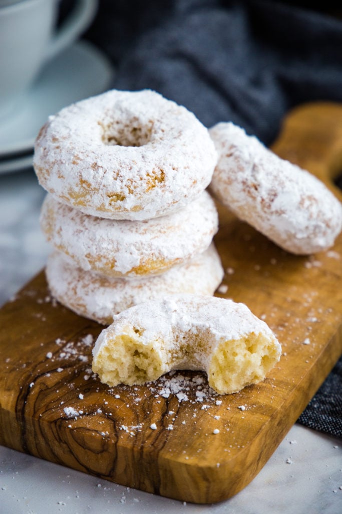 Old Fashioned Powdered Sugar Donuts