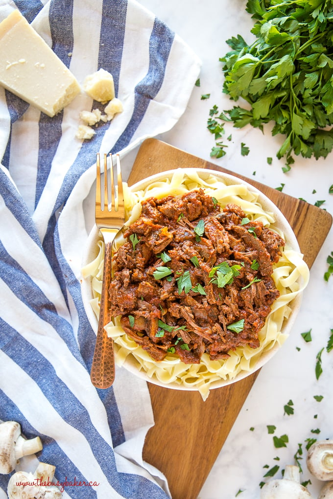 Easy Slow Cooker Beef Ragu